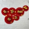 Set 6 Quạt Giấy Cờ Đỏ Sao Vàng Trang Trí Dịp Quốc Khánh. Phụ Kiện TRUNG THU 2025 Decor Cửa Kính, Quán Cafe, Phòng Khách 18