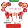 Set 6 Quạt Giấy Cờ Đỏ Sao Vàng Trang Trí Dịp Quốc Khánh. Phụ Kiện TRUNG THU 2025 Decor Cửa Kính, Quán Cafe, Phòng Khách 24