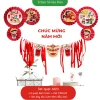 Set 6 Quạt Giấy Cờ Đỏ Sao Vàng Trang Trí Dịp Quốc Khánh. Phụ Kiện TRUNG THU 2025 Decor Cửa Kính, Quán Cafe, Phòng Khách 25