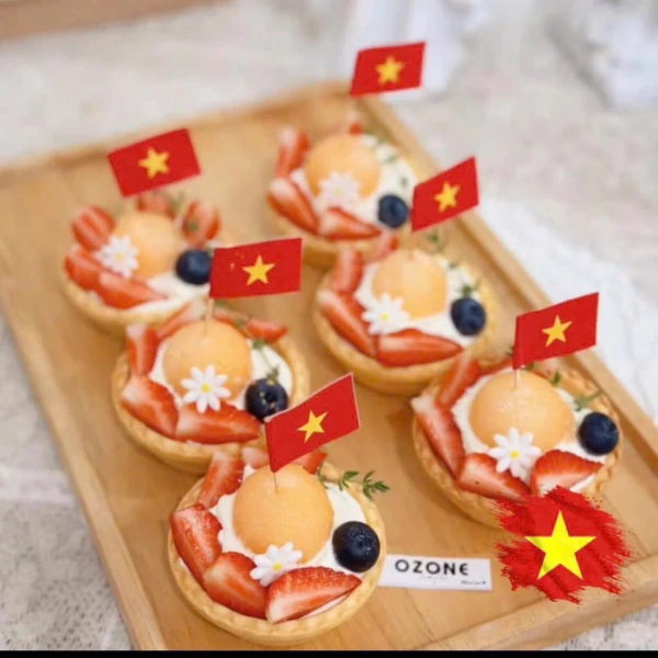 Hình ảnh sản phẩm Set Combo 100c Cờ Tăm Lá Cờ Việt Nam Mini Decor Bánh, Cafe, Trà Sữa, Nước 2/9. Cờ Đỏ Sao Vàng Tổ Quốc Trang Trí Nhà Hàng