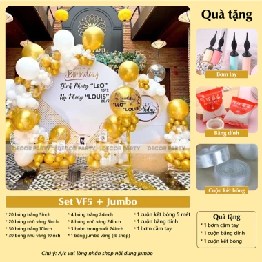Set Cổng Bóng Trang Trí Sinh Nhật, Đám Cưới, Tiệc Tùng - Giảm Giá 119000đ 12