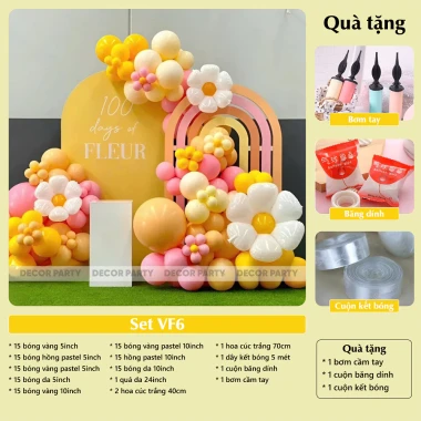 Set Cổng Bóng Trang Trí Sinh Nhật, Đám Cưới, Tiệc Tùng - Giảm Giá 119000đ 13