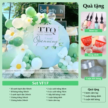 Set Cổng Bóng Trang Trí Sinh Nhật, Đám Cưới, Tiệc Tùng - Giảm Giá 119000đ 24