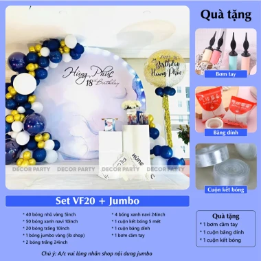 Set Cổng Bóng Trang Trí Sinh Nhật, Đám Cưới, Tiệc Tùng - Giảm Giá 119000đ 27