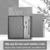 Sét hộp quà tặng cuốn sách da A5 kèm bút cao cấp và vỏ hộp quà màu sang trọng 6