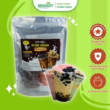 Set tự pha trà sữa trân châu đường đen thơm ngon chuẩn vị - MINASY
