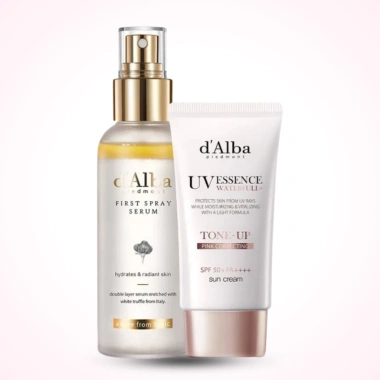 Set Xịt Khoáng D’Abla 100ml + Kem Chống Nắng D’Alba 50ml - Căng bóng, tăng tone, COD 5