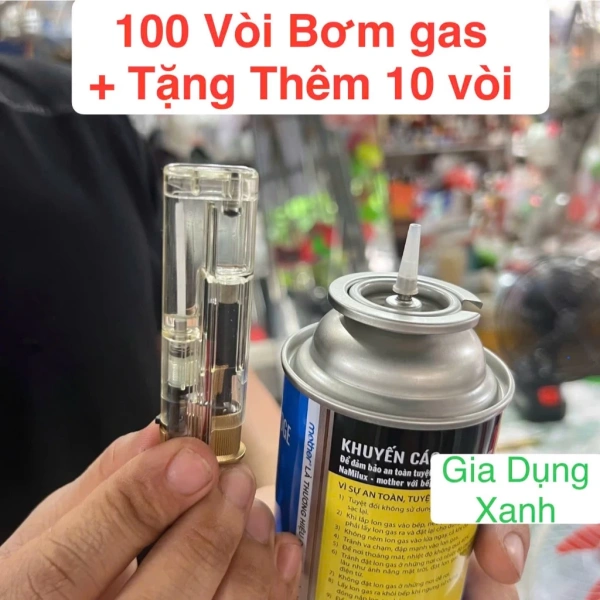 Hình ảnh sản phẩm SỈ 100 Đầu bơm gas bật lửa, hột quẹt, phù hợp cho bình ga mini chỉ 20.000đ