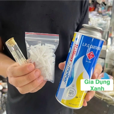 SỈ 100 Đầu bơm gas bật lửa, hột quẹt, phù hợp cho bình ga mini chỉ 20.000đ