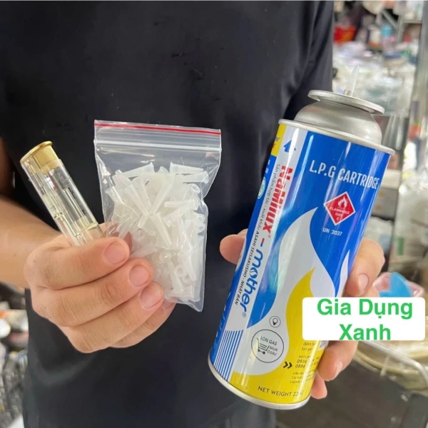Hình ảnh sản phẩm SỈ 100 Đầu bơm gas bật lửa, hột quẹt, phù hợp cho bình ga mini chỉ 20.000đ
