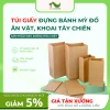 Sỉ 100 Túi Giấy Đựng Bánh Mỳ đồ ăn vặt, khoai tây chiên không quai xách | Hàng loại 1 chất lượng cao