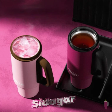 Sidagar 1.100ml Cốc Giữ Nhiệt 316 Thép Không Gỉ Lót Gốm Thể Thao Ngoài Trời