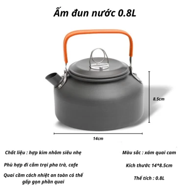 Siêu đun nước camping nhôm gọn nhẹ, dã ngoại, du lịch tiện lợi - Giảm 37000đ còn 148000đ 11 Siêu đun nước camping nhôm gọn nhẹ, dã ngoại, du lịch tiện lợi - Giảm 37000đ còn 148000đ 11