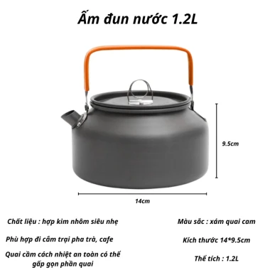 Siêu đun nước camping nhôm gọn nhẹ, dã ngoại, du lịch tiện lợi - Giảm 37000đ còn 148000đ 12 Siêu đun nước camping nhôm gọn nhẹ, dã ngoại, du lịch tiện lợi - Giảm 37000đ còn 148000đ 12