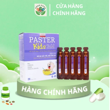 Siro Paster Kid Gold - Hỗ Trợ Ăn Ngon, Tăng Cường Sức Đề Kháng Dùng Cho Trẻ Gầy, Mới Ốm Dậy Siro Paster Kid Gold - Hỗ Trợ Ăn Ngon, Tăng Cường Sức Đề Kháng Dùng Cho Trẻ Gầy, Mới Ốm Dậy