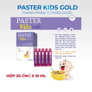 Siro Paster Kid Gold - Hỗ Trợ Ăn Ngon, Tăng Cường Sức Đề Kháng Dùng Cho Trẻ Gầy, Mới Ốm Dậy