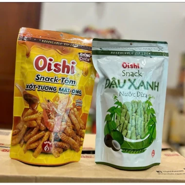 Snack Oishi Đậu Xanh Nước Cốt Dừa 70gr Túi Zip - Mua 20 Gói Chỉ 106999đ Thay Vì 128399đ 3 Snack Oishi Đậu Xanh Nước Cốt Dừa 70gr Túi Zip - Mua 20 Gói Chỉ 106999đ Thay Vì 128399đ 3