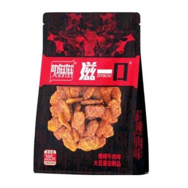 Snack Ziyi Cắn Vị 285g (19 túi) - Bò Chay Cay Kiểu Hàn, Đậu Tương Cay, Siêu Ngon 39k