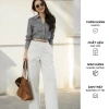 Sơ mi suông cổ liền HAGOO công sở thanh lịch - Giá ưu đãi 775.000₫