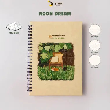 Sổ Tay Bìa Cứng Minh Họa Độc Quyền 132 Trang - Giảm 14524đ - STHM Stationery 12 Sổ Tay Bìa Cứng Minh Họa Độc Quyền 132 Trang - Giảm 14524đ - STHM Stationery 12