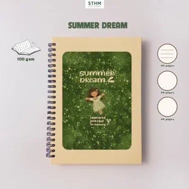 Sổ Tay Bìa Cứng Minh Họa Độc Quyền 132 Trang - Giảm 14524đ - STHM Stationery 14 Sổ Tay Bìa Cứng Minh Họa Độc Quyền 132 Trang - Giảm 14524đ - STHM Stationery 14