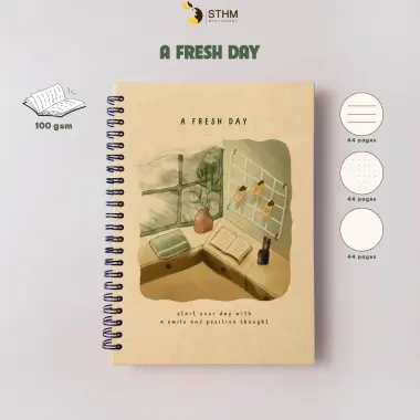 Sổ Tay Bìa Cứng Minh Họa Độc Quyền 132 Trang - Giảm 14524đ - STHM Stationery 15 Sổ Tay Bìa Cứng Minh Họa Độc Quyền 132 Trang - Giảm 14524đ - STHM Stationery 15