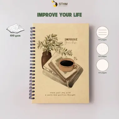 Sổ Tay Bìa Cứng Minh Họa Độc Quyền 132 Trang - Giảm 14524đ - STHM Stationery 20 Sổ Tay Bìa Cứng Minh Họa Độc Quyền 132 Trang - Giảm 14524đ - STHM Stationery 20