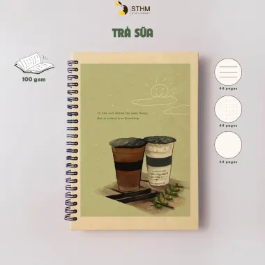 Sổ Tay Bìa Cứng Minh Họa Độc Quyền 132 Trang - Giảm 14524đ - STHM Stationery 24 Sổ Tay Bìa Cứng Minh Họa Độc Quyền 132 Trang - Giảm 14524đ - STHM Stationery 24