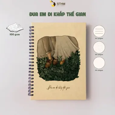 Sổ Tay Bìa Cứng Minh Họa Độc Quyền 132 Trang - Giảm 14524đ - STHM Stationery 28 Sổ Tay Bìa Cứng Minh Họa Độc Quyền 132 Trang - Giảm 14524đ - STHM Stationery 28