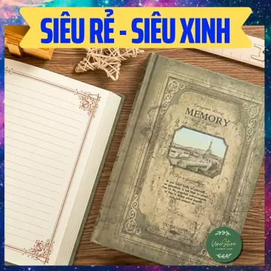 Sổ Tay Ghi Chép Kẻ Ngang Vintage - Nhật Kí Bìa Cứng Phong Cách Cổ Điển Giá Rẻ 2 Sổ Tay Ghi Chép Kẻ Ngang Vintage - Nhật Kí Bìa Cứng Phong Cách Cổ Điển Giá Rẻ 2