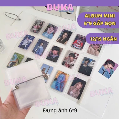 Sổ Tay Mini Buka 12 Ngăn Gấp Gọn Lưu Trữ Lomo Card Hàn Quốc Giá Chỉ 19.900 ₫