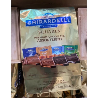 Socola Cao Cấp Ghirardelli Chocolate Squares 674g - Hộp Quà Premium, Giá chỉ 875.000