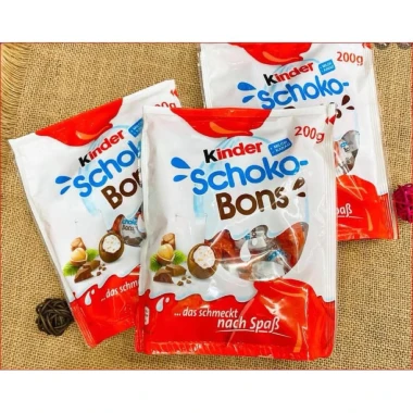 SOCOLA KINDER SCHOKO BONS Hình Trứng Túi 225g Giá Ưu Đãi 290,000 SOCOLA KINDER SCHOKO BONS Hình Trứng Túi 225g Giá Ưu Đãi 290,000