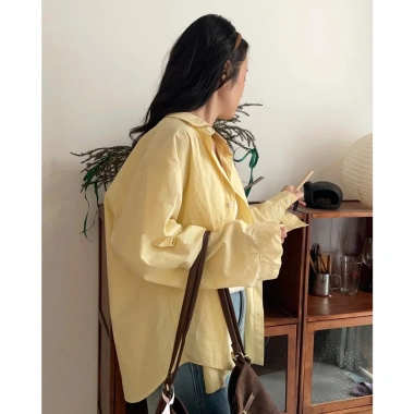 Sơmi Sonn thô tay dài Laneko 7 màu - Giá ưu đãi 235.000đ, chất liệu mỏng nhẹ, thời trang đa dạng