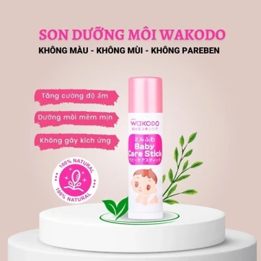 Son Dưỡng Môi Wakado Nhật Bản Cho Bé Giảm Khô Môi Nứt Nẻ - Giá Tốt 120k 2