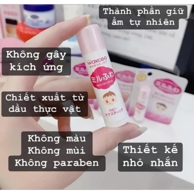 Son Dưỡng Môi Wakado Nhật Bản Cho Bé Giảm Khô Môi Nứt Nẻ - Giá Tốt 120k 6