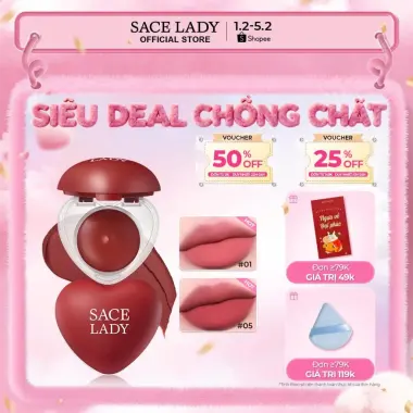 SON KEM Li SACELADY Dạng Hũ Pudding - Dễ Tán Đều, Không Dính Cốc 4.3g Giá Cực Sốc Còn 109k! 2