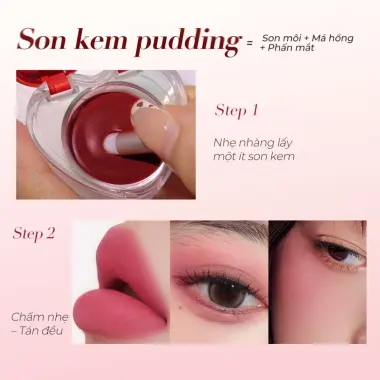 SON KEM Li SACELADY Dạng Hũ Pudding - Dễ Tán Đều, Không Dính Cốc 4.3g Giá Cực Sốc Còn 109k! 7
