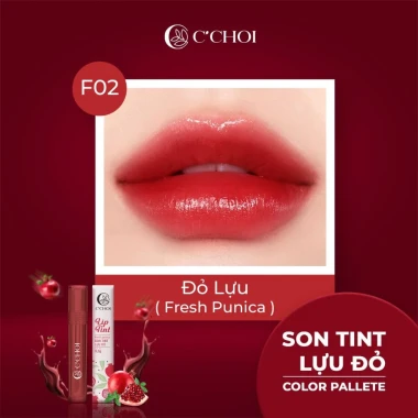 Son Tint Lựu Đỏ C'Choi Fresh Punica - Lớp Bóng Tự Nhiên Dưỡng Ẩm Bền Màu 227k 9 Son Tint Lựu Đỏ C'Choi Fresh Punica - Lớp Bóng Tự Nhiên Dưỡng Ẩm Bền Màu 227k 9