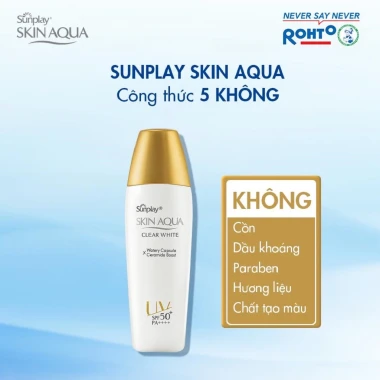Sữa Chống Nắng Dưỡng Trắng Cho Da Dầu Sunplay Skin Aqua Clear White SPF50 Giá Tốt 105000đ 5