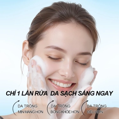 Sữa rửa mặt làm sáng da GALANDUTIN Kiểm soát dầu Lỗ chân lông mịn Sữa rửa mặt không khô nhẹ nhàng 150g 4