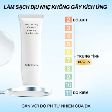 Sữa rửa mặt làm sáng da GALANDUTIN Kiểm soát dầu Lỗ chân lông mịn Sữa rửa mặt không khô nhẹ nhàng 150g 5