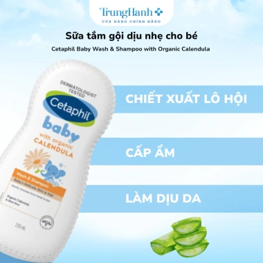 Sữa Tắm Gội Cho Bé Cetaphil Baby Wash & Shampoo Dịu Lành Calendula Giá Tốt 171k 4
