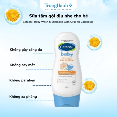 Sữa Tắm Gội Cho Bé Cetaphil Baby Wash & Shampoo Dịu Lành Calendula Giá Tốt 171k 5
