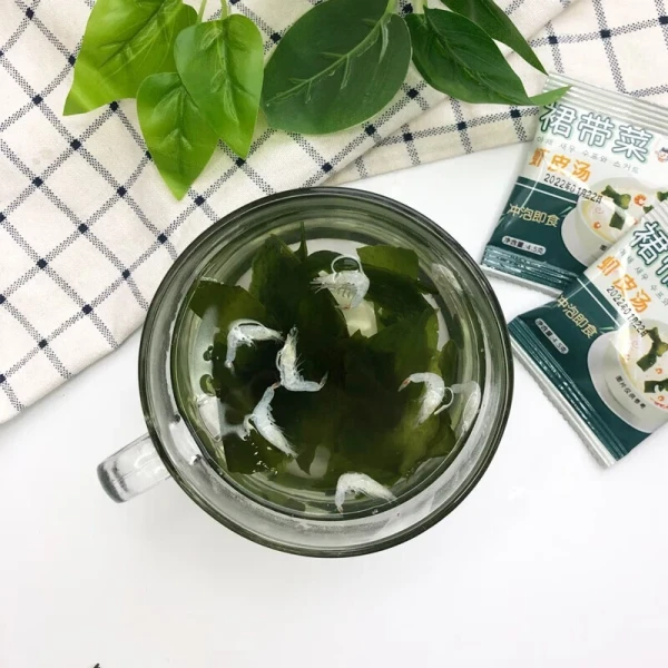 Hình ảnh sản phẩm Súp Tôm Khô Rong Biển Wakame Ăn Liền - Combo 20 Gói Tiện Lợi Giá Chỉ 71.500đ