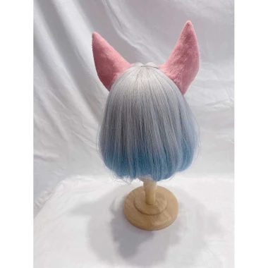 Tai Cáo Hồng Headband kèm Đuôi Fluffy Điều Chỉnh Tai Sang Trọng Lớn Phụ kiện Cosplay Hoạt Hình