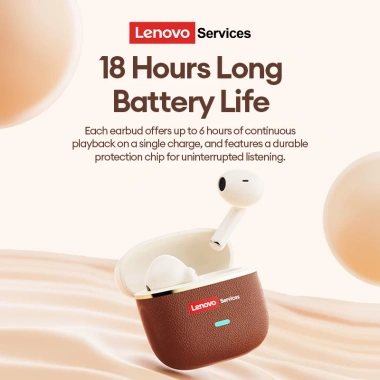 Tai nghe Bluetooth Lenovo LE231 TWS giảm tiếng ồn ENC, game trễ thấp, vỏ da IPX5 chỉ 239.000₫ 2