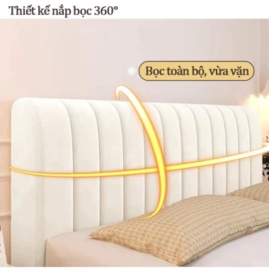 Tấm Bảo Vệ Giường Đầu Dày Chống Bụi Va Đập Nhung Mềm 193k 3 Tấm Bảo Vệ Giường Đầu Dày Chống Bụi Va Đập Nhung Mềm 193k 3