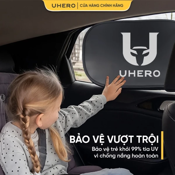 Hình ảnh sản phẩm Tấm chắn nắng ô tô UHERO dính tĩnh điện, Gấp Gọn 3 Giây, phù hợp mọi loại kính xe