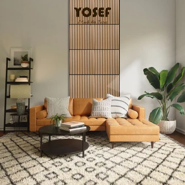 Tấm Dán Tường Tiêu Âm Lam Sóng Gỗ YOSEF - Decor Phòng Khách, Phòng Ngủ Giá Tốt 52500đ 4 Tấm Dán Tường Tiêu Âm Lam Sóng Gỗ YOSEF - Decor Phòng Khách, Phòng Ngủ Giá Tốt 52500đ 4